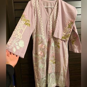 Pakistani Kurti Suit Dress with Pants